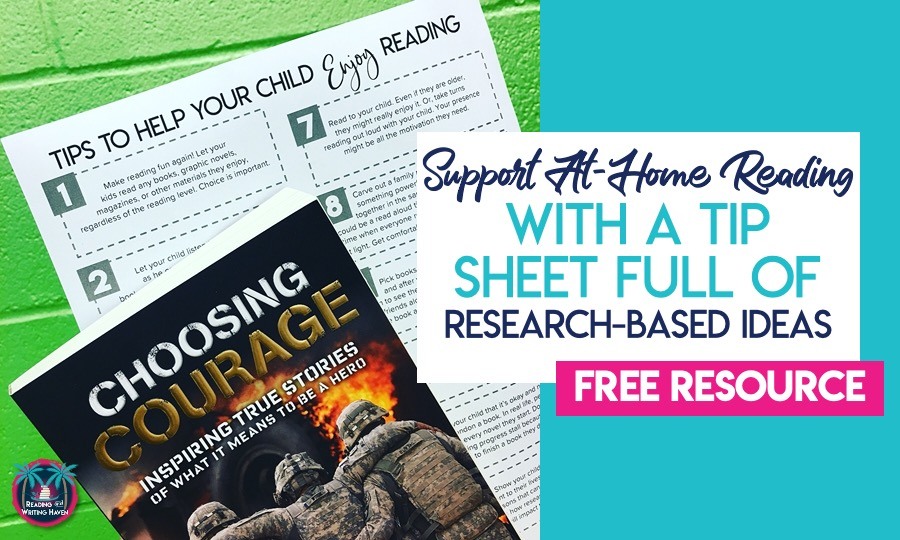 Reading tips for parents free download tip sheet