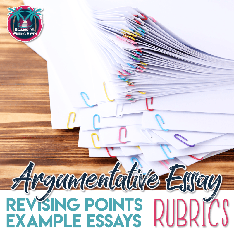 Argumentative writing rubrics and revising points for #highschoolela #argumentativewriting