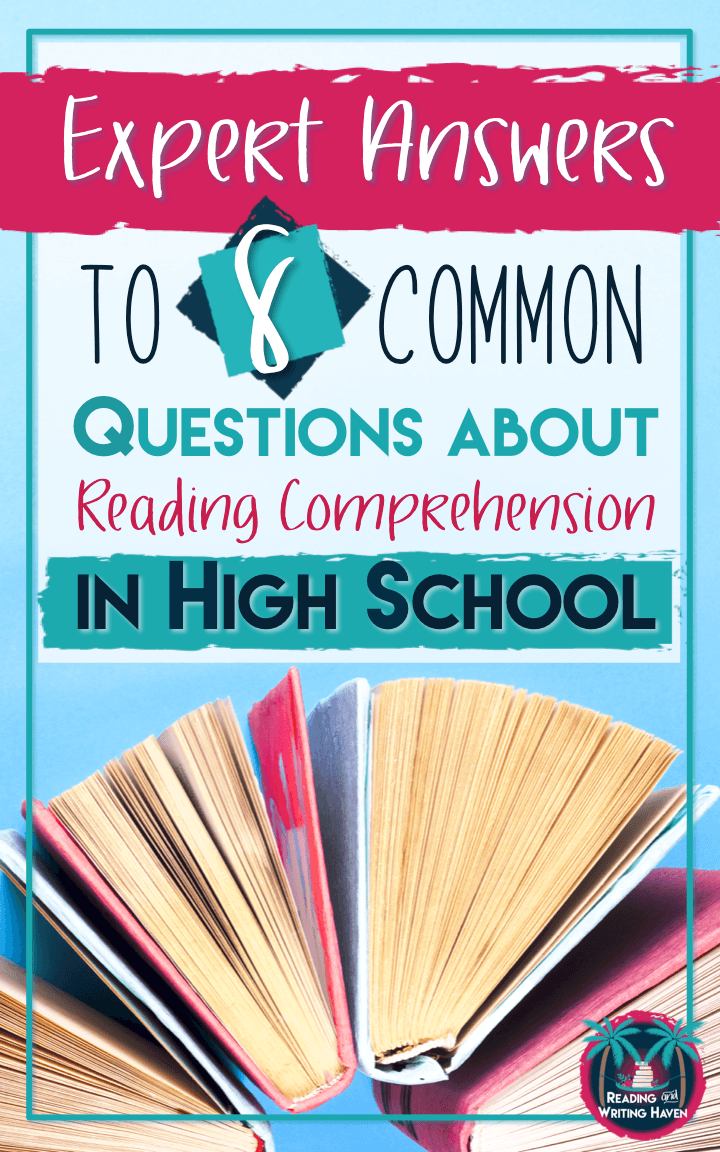 Confused about how to teach reading in high school? Here are answers you can trust from an expert in the field. Some of the most pressing questions secondary teachers have about addressing reading comprehension in high school: demystified.