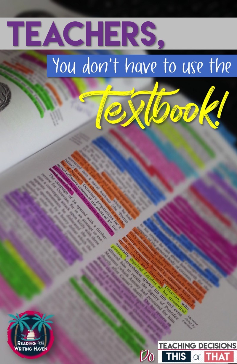 Teachers, You Don't Have to Use a Textbook Reading and Writing Haven