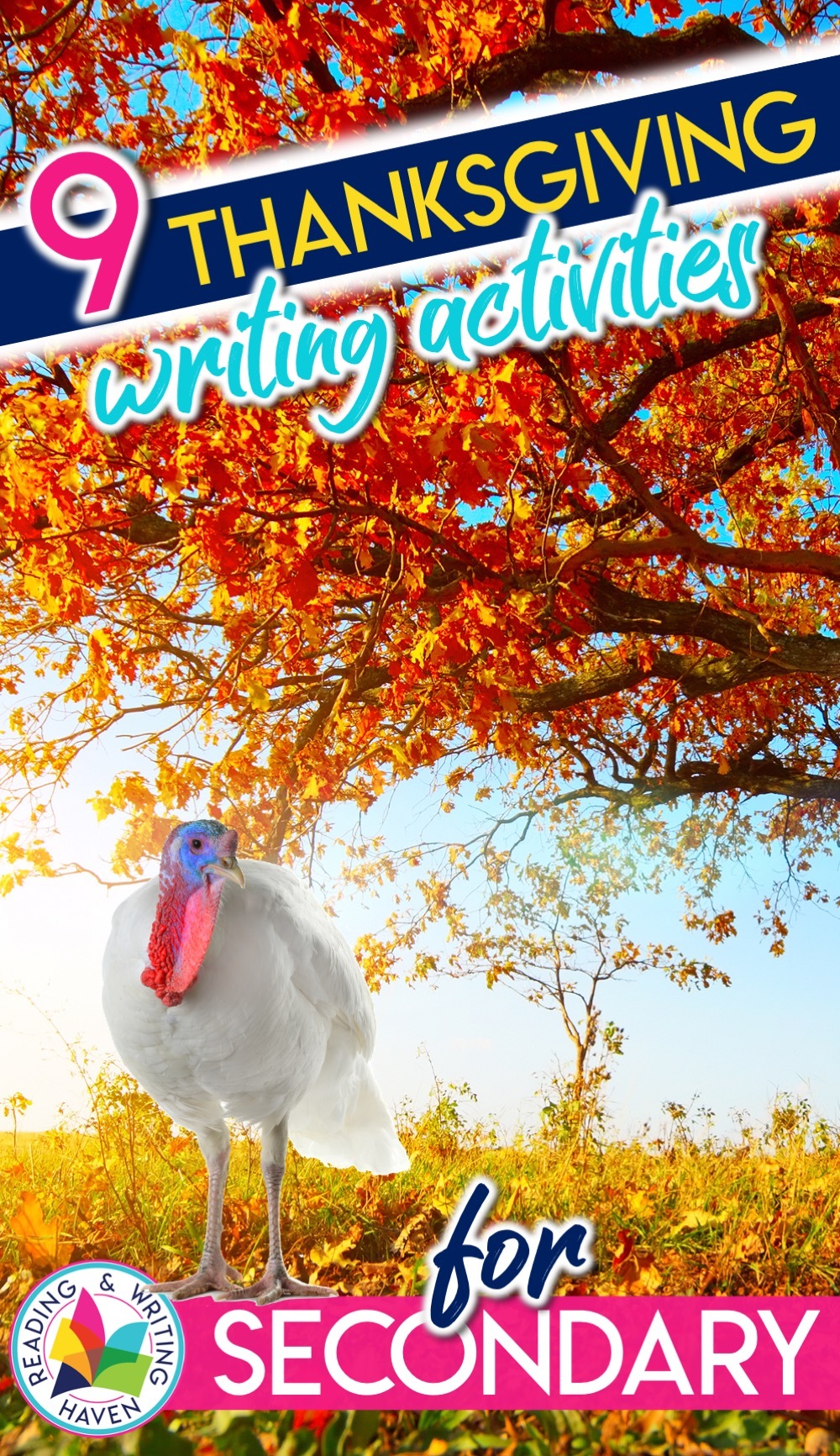 Read about NINE engaging Thanksgiving writing activities for secondary ELA. #Thanksgivingwritingactivities #secondaryela