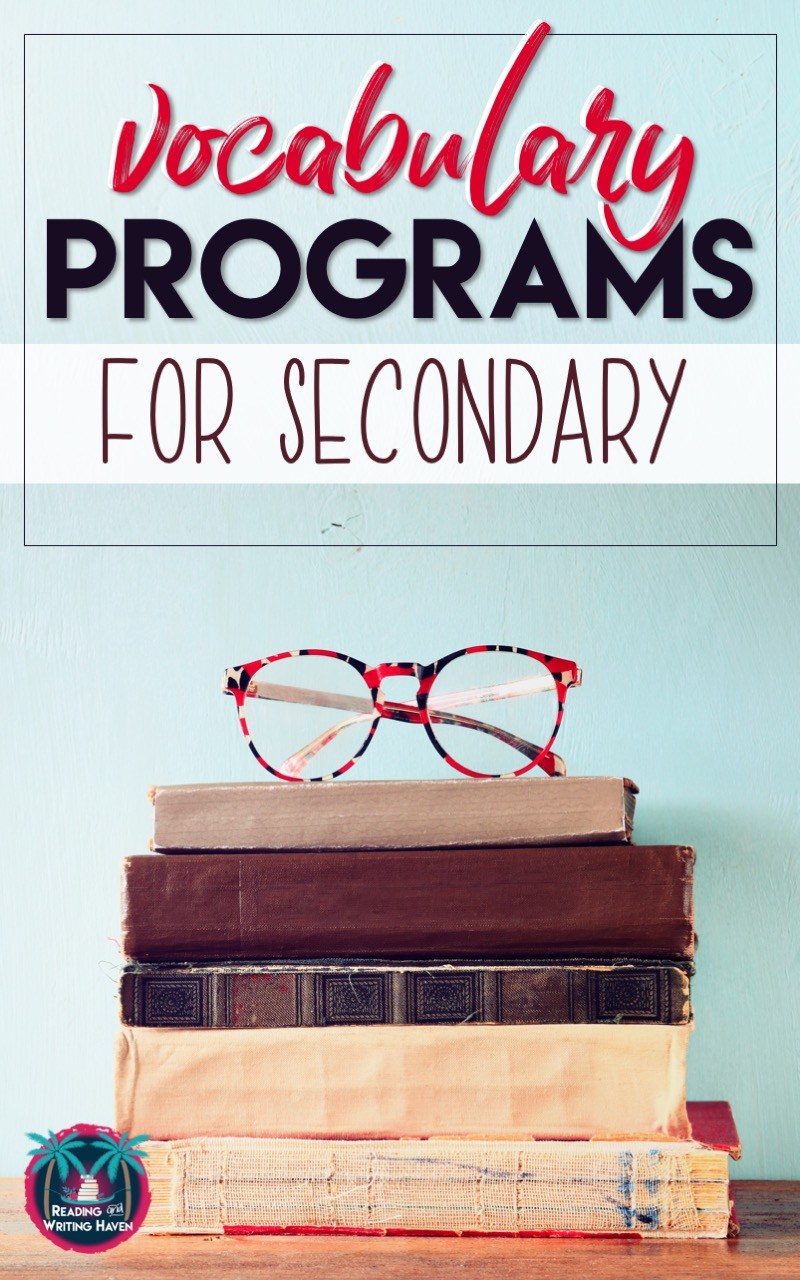 Choosing a vocabulary program for middle or high school English Language Arts? These four programs are worth consideration. #vocabularyprogram #secondaryELA