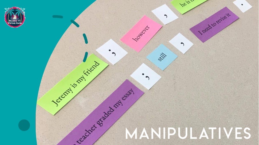 Manipulatives make for great grammar interventions #MiddleSchoolGrammar #HighSchoolGrammar