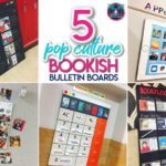 Read about 5 pop culture bookish bulletin boards for middle or high school classrooms #ClassroomDecorations #SecondaryELA