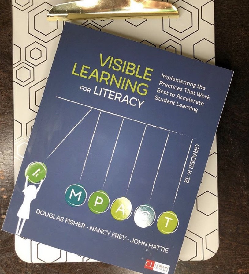 Visible Learning for Literacy is a great professional development book for secondary teachers #PDBooks #MiddleSchoolELA