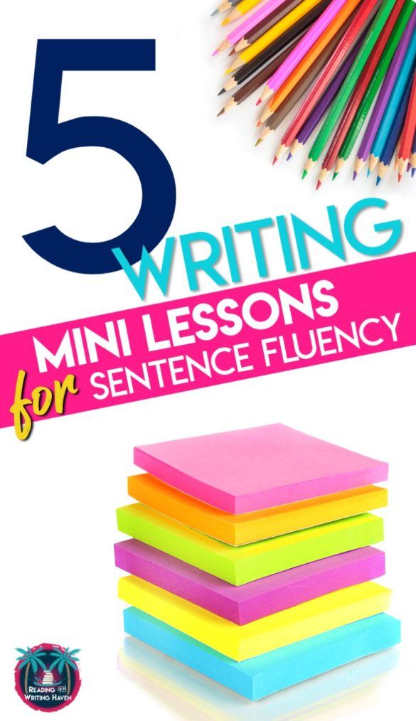 Sentence Fluency Mini Lessons For Secondary Writing Reading And 