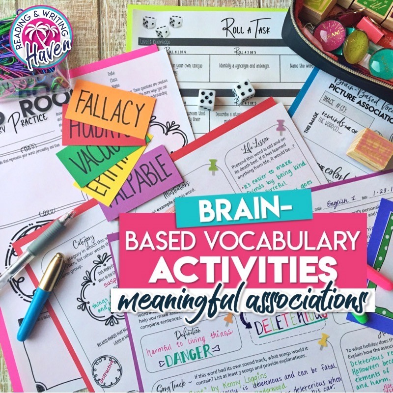 Differentiated Vocabulary Activities