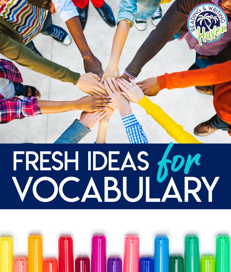 Fresh ideas for vocabulary programs in middle and high school #EnglishTeacher #MiddleSchool #HighSchool #Vocabulary