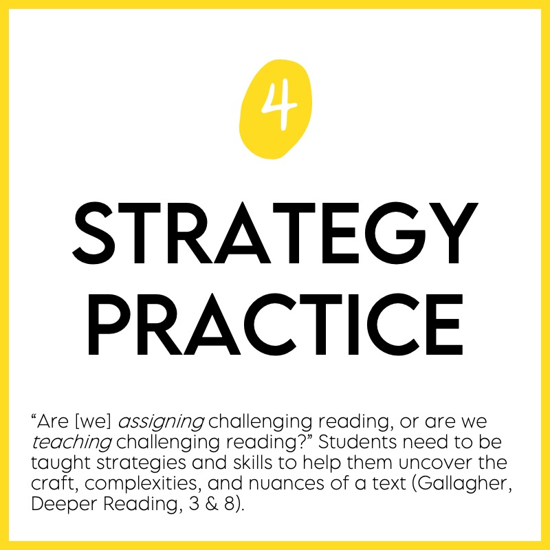 Use reading strategies to support students in middle and high school. #ReadingComprehension #LiteraryAnalysis