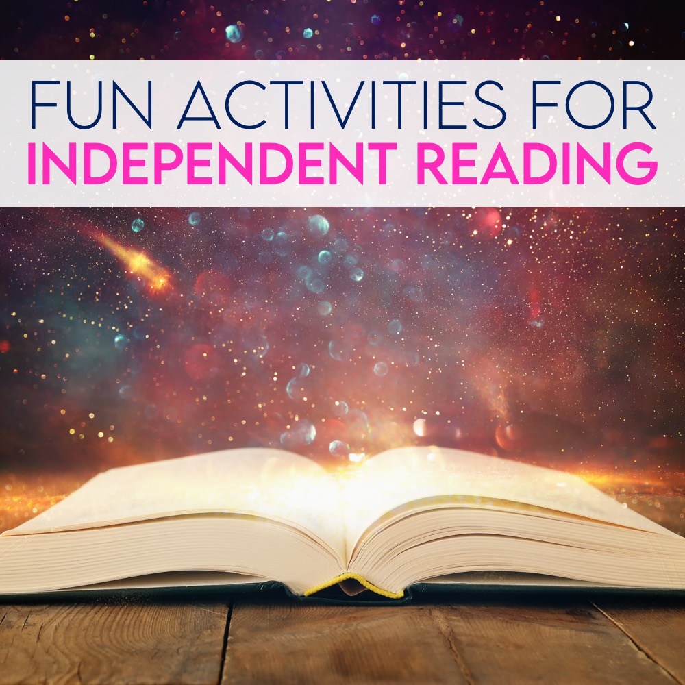 A list of fun independent reading activities for middle and high school