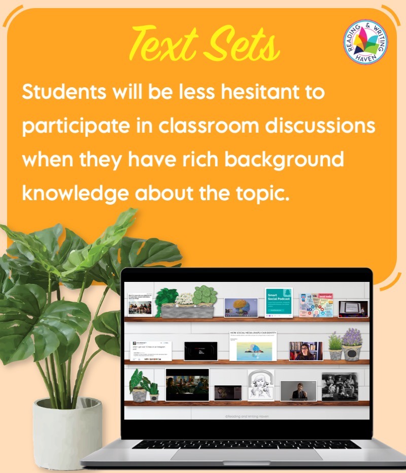 Text sets for discussion background knowledge #TextSets #ClassroomDiscussion
