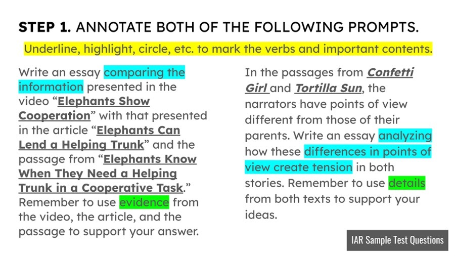 How to teach standardized test prep writing #ELATestPrep