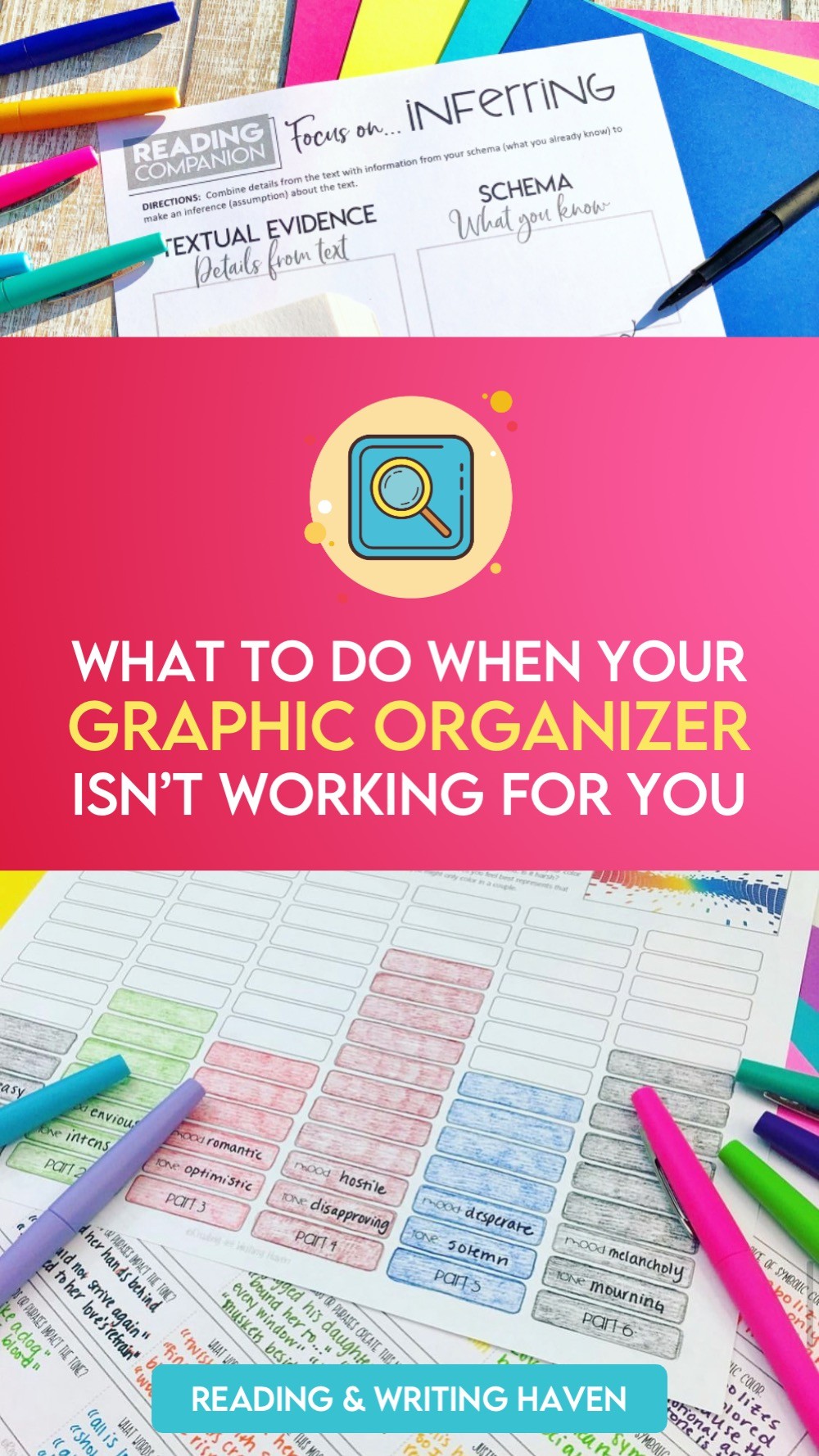 Make better use of graphic organizers. Make them work for you!