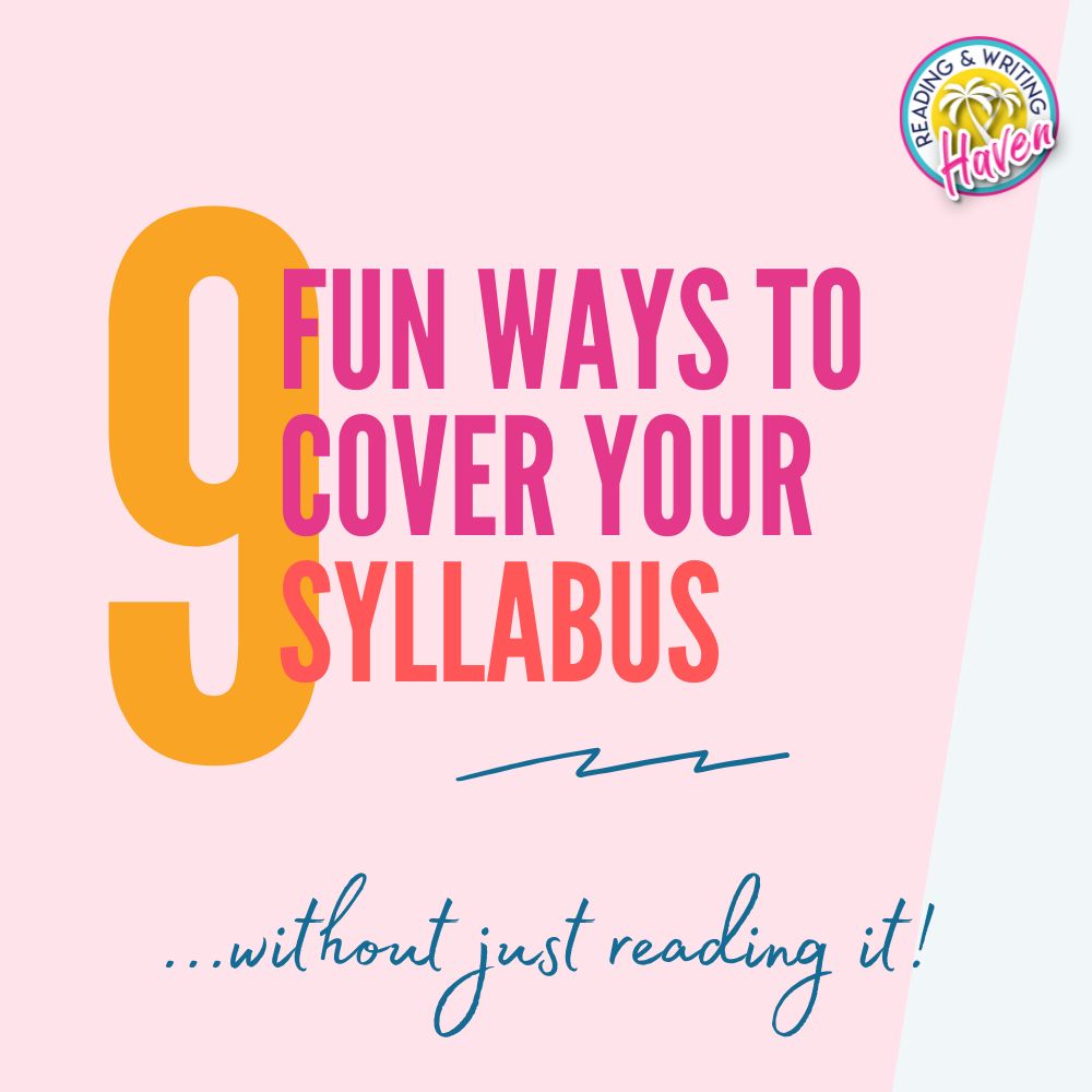 9 Fun Ways to Cover Your Syllabus without Just Reading It
